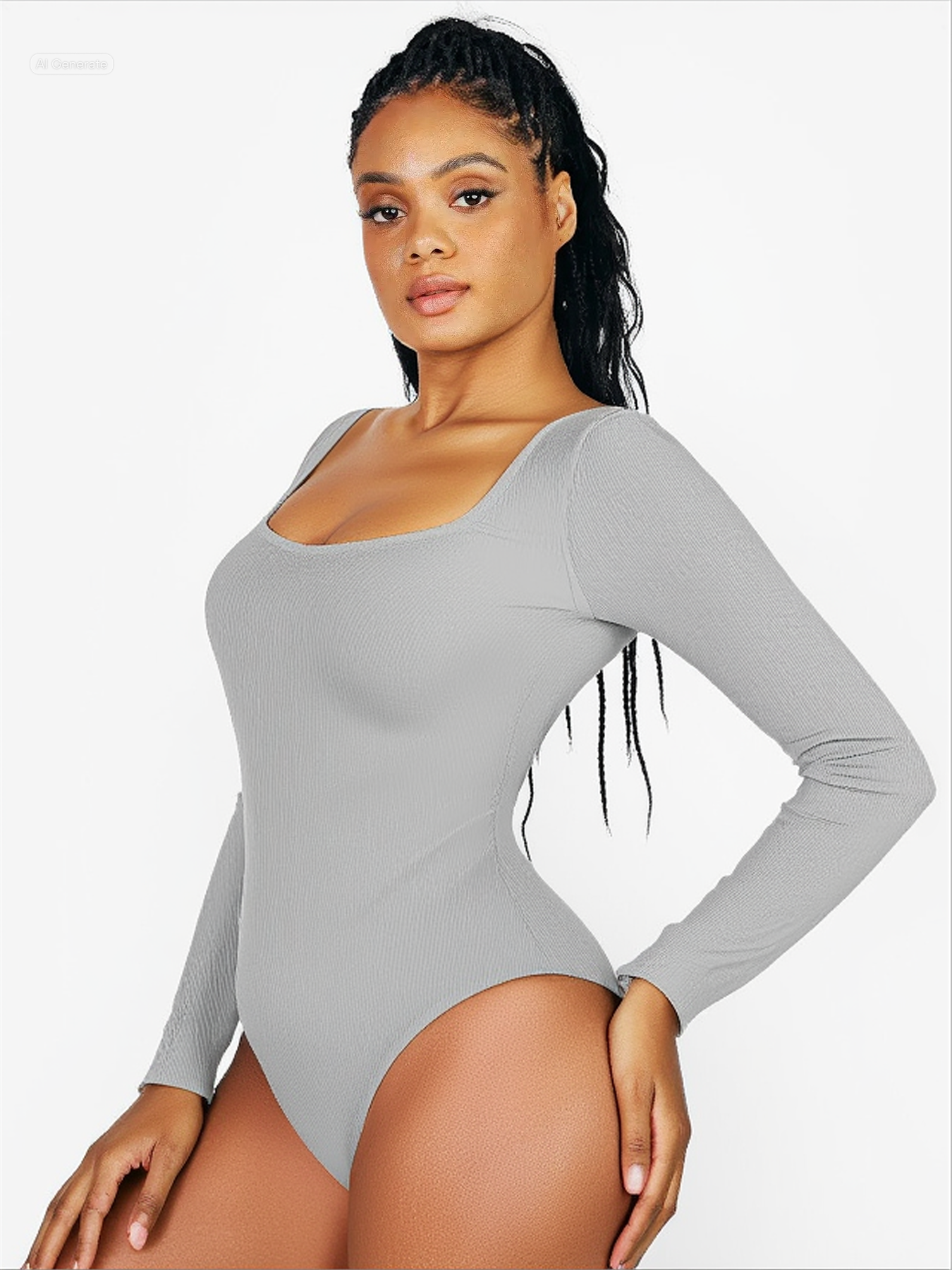 Fine Chica Long Sleeve Thong