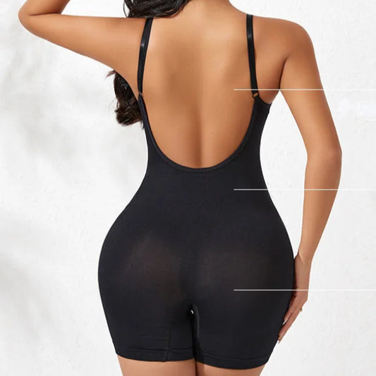 Fina Chica Full Body Backless Sculpting Shapewear Bodysuit
